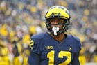 Chris Evans Signed Michigan Wolverines Nike Jersey Inscribed Go Blue! (JSA COA) — photo 4