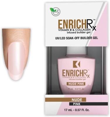 KUPA GelFinity EnrichRx Infused Builder Gel 0.57 fl oz - Nude Pink NIB 2025