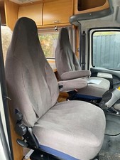 Peugeot Boxer Motorhome 2 Front Seat Covers Grey Serenity N-3 Year2003