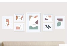 John Lewis Gallery Set Multi-aperture Wood Photo Frames & Mounts 7 Photo White