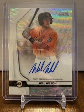 2020 Bowman Sterling White Wave Will Wilson on Card Auto (25/125)