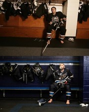 Alex Ovechkin Locker Room Rookie & Now Washington Capitals 8x10 NHL Hockey Photo