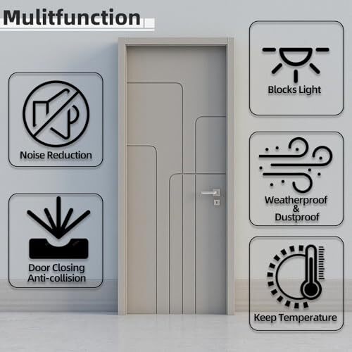 19.7Feet Door Weather Stripping Door Seal Strip,Rubber Kerf 19.7 Feet