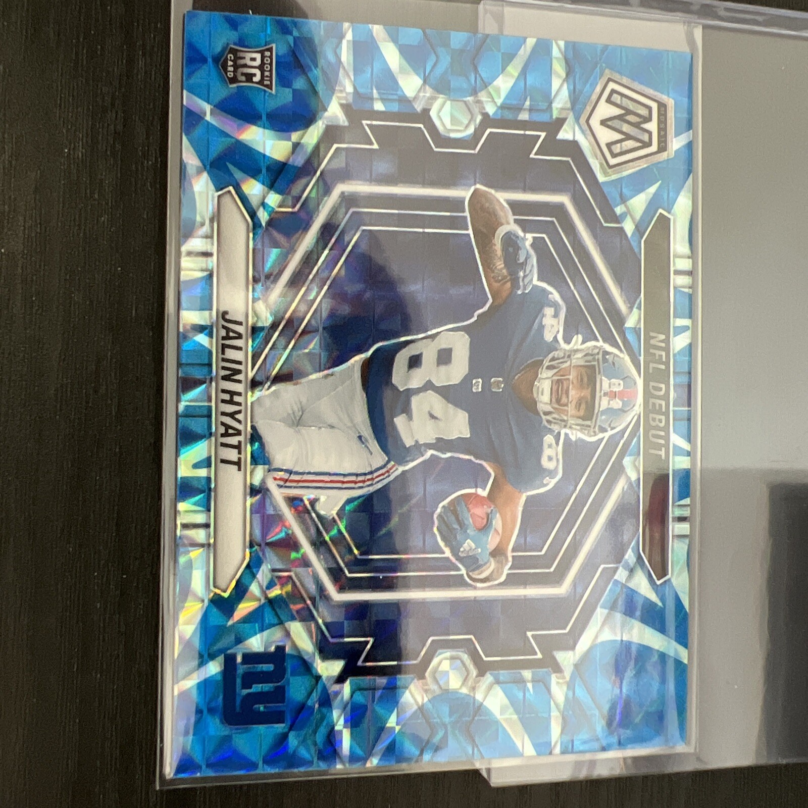 🔥🔥2023 Panini Mosaic ND-17 Jalin Hyatt Reactive Blue Mosaic Color Match RC🔥🔥