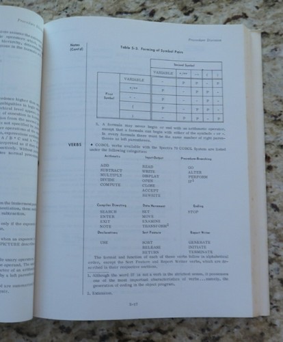 Vintage SPECTRA 70 RCA All Systems COBOL Reference Manual Dated 1969 - Picture 9 of 16