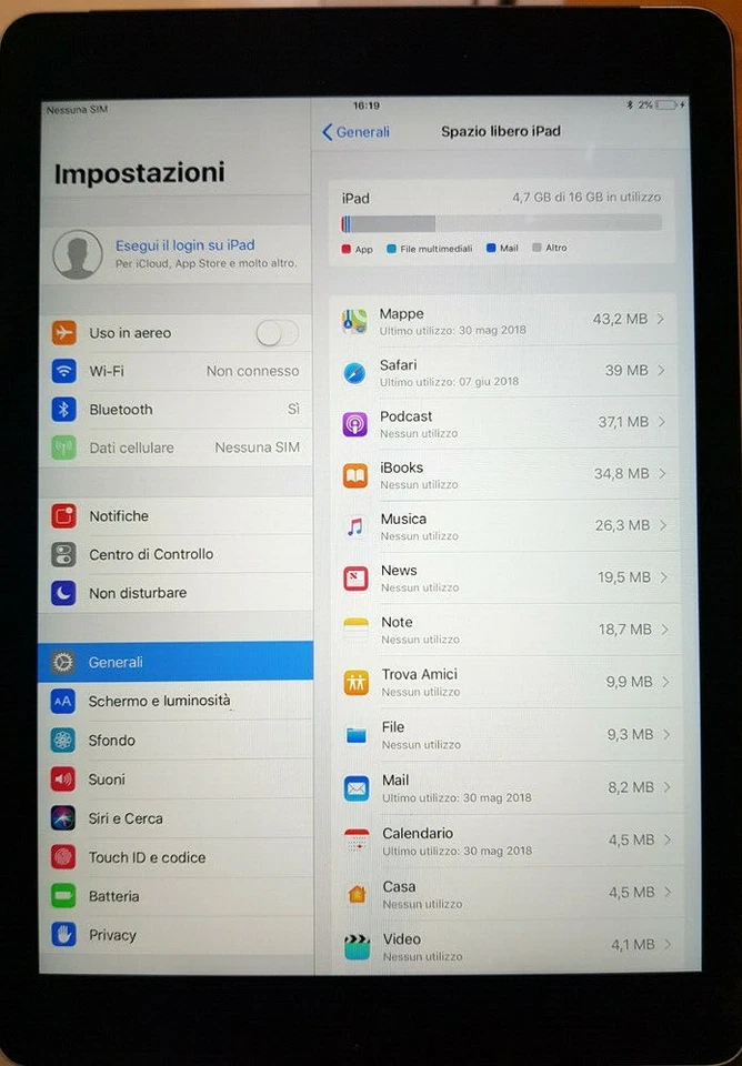 Apple iPad Air 2 · 16GB · Cellular, foto 4 di 5