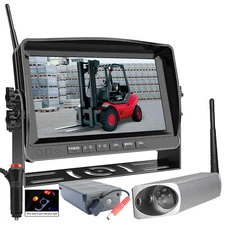 7'' Digital Wireless IPS Screen HD Front Rear View Camera Magnetic Fit forklift