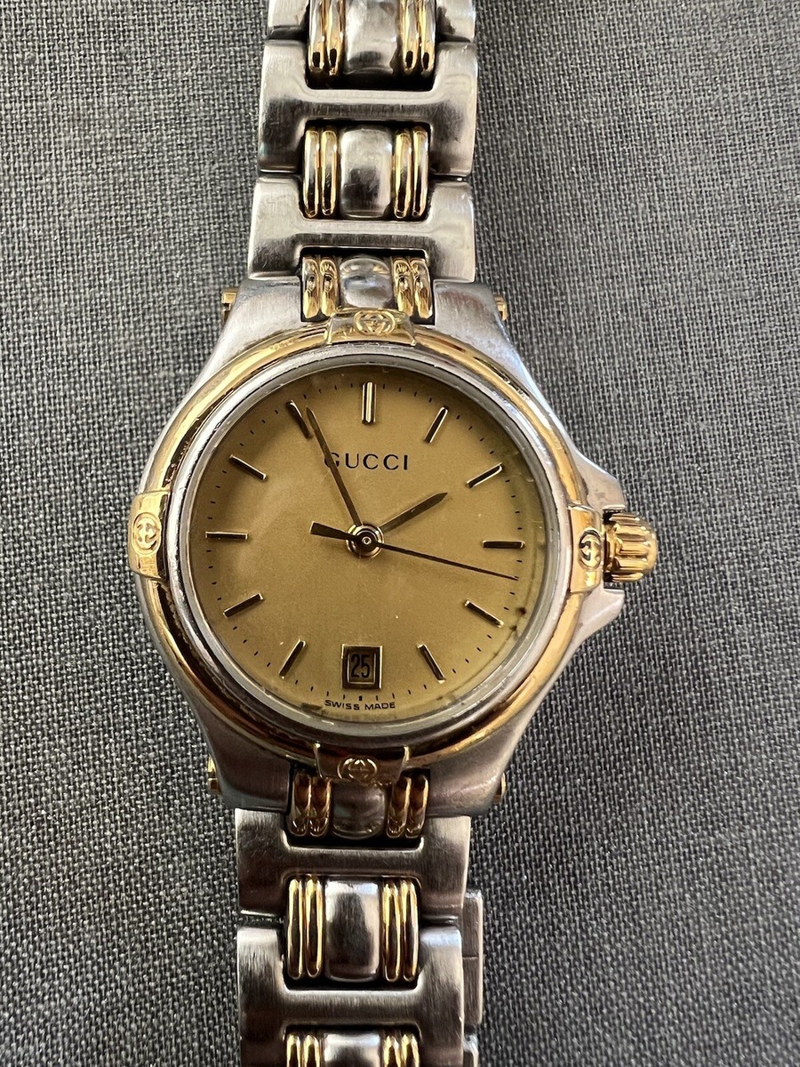 Gucci 9040L Watch Quartz 26mm Women's Gold Dial Swiss Made Gucci 9040L Watch Quartz 26mm Women's Gold Dial Swiss Made