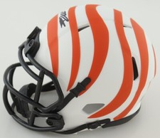Joe Mixon Signed Riddell Bengals Lunar Eclipse Alt Speed Mini Helmet w/ COA JSA