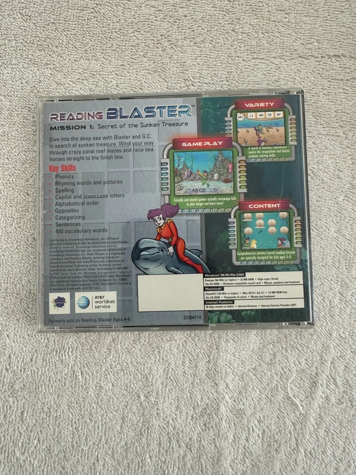 Reading Blaster Mission 1 Secret of the Sunken Treasure - Ages 5-6 - Image 2 of 2