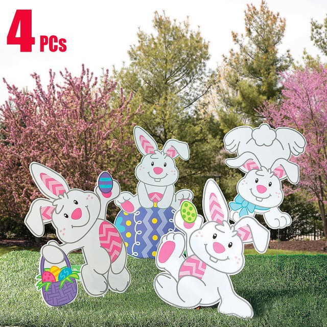 Easter Eggs Yard Decorations Outdoor Garden Hanging Egg Waterproof