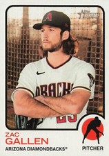 Zac Gallen Topps Heritage 2022 Baseball Card #294