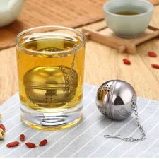Tea Infuser Ball Mesh Loose Leaf Herb Strainer Stainless Steel Secure Locking