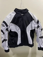 Cortech WOMENS L Motorcycle Jacket LRX Air Shell Only NO LINER Black White B331