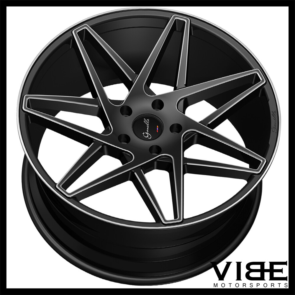 22" GIANELLE PARMA BLACK CONCAVE WHEELS RIMS FITS BENTLEY CONTINENTAL GT SPUR