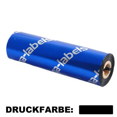 Thermotransfer Farbband zega silver (Wachs/Harz) für Zebra GK420T/GX/GC/TLP2844