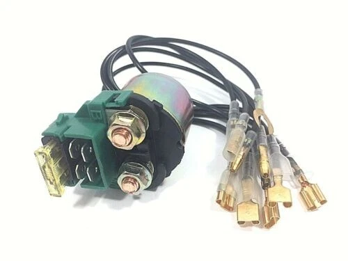 SOLENOIDE RELÉ DE ARRANQUE CON CABLES PARA HONDA CX500TC TURBO 1982 NUEVO CX 500 TC NUEVO Foto 3 de 4