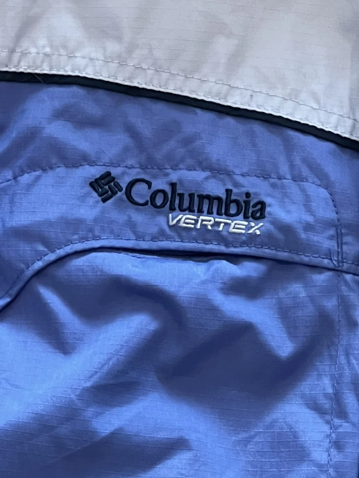 Columbia Vertex 蓝色冬季连帽夹克儿童 14/16 码,带名字 — 第 3/4 张图片