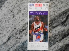 NBA 1996 Phoenix Suns Playoff Game C1 Phantom Basketball Ticket Finals  free s&h