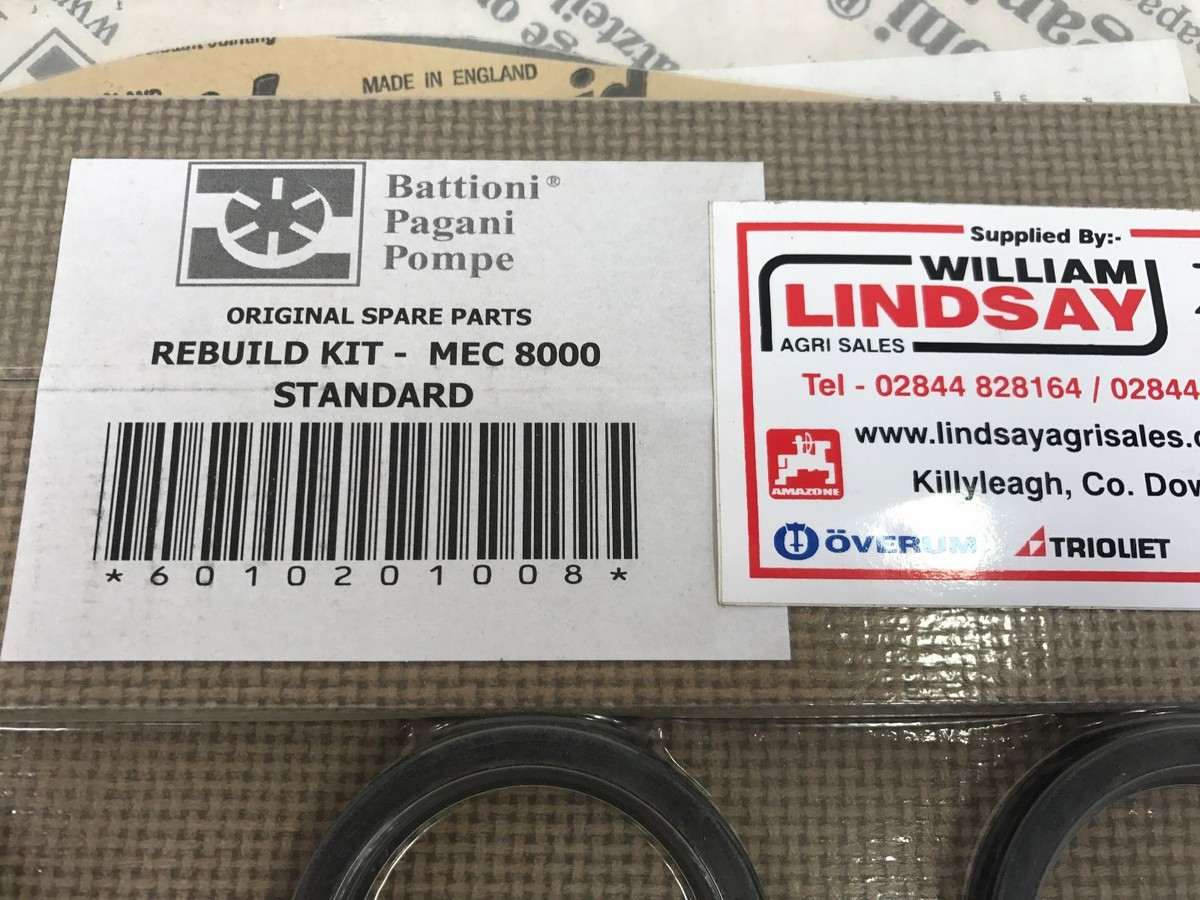 Kit Riparazione Pompa Vuoto Cisterna Liquami MEC BP Palette - Foto 7