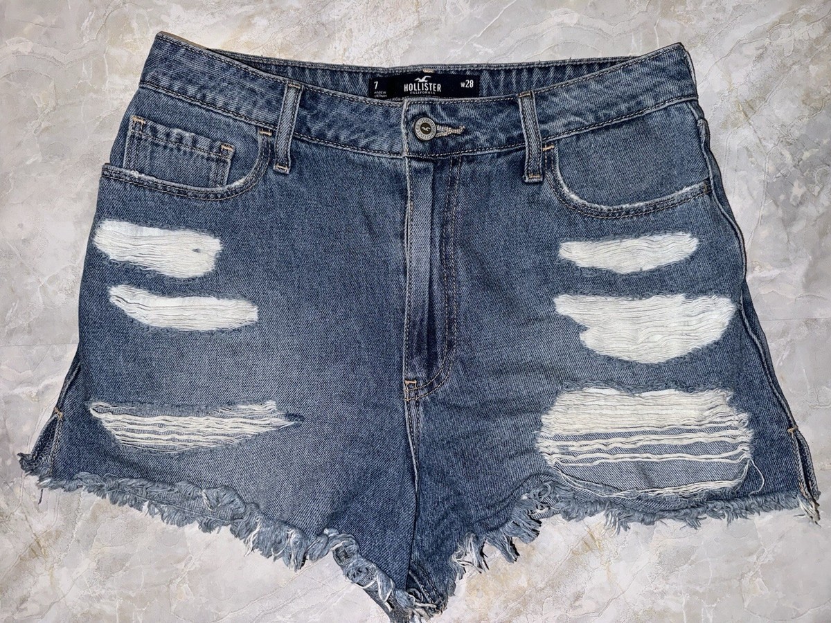 Hollister ultra high vintage mom shorts Size
