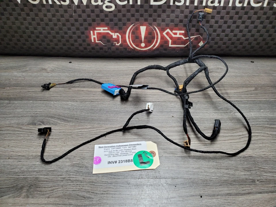 Arnés de cableado del panel de la puerta delantera LF FL conductor izquierdo Audi A4 B8 LH 2009-2012 Foto 2 de 4