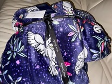 NWT VERA BRADLEY Harry Potter FORBIDDEN FOREST DITSY Plush Blanket 72 X 50