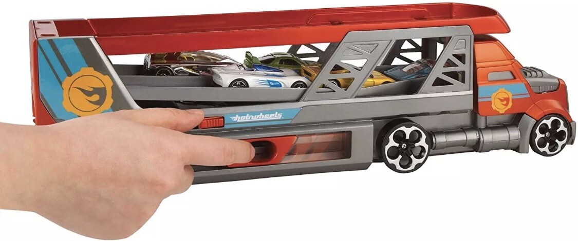 hot wheels cdj19 blasting rig transporter