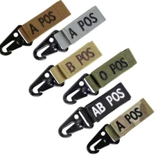 Condor 239 Blood Type Key Chain ID Tag  A+, B+, O+ and O-