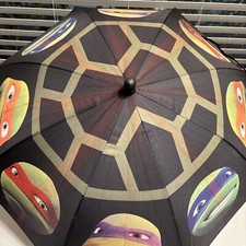 Vintage Teenage Mutant Ninja Turtles Kids Umbrella  Nickelodeon  33" diameter