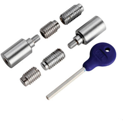 Flügel Fensteranschlag Schloss Set mit Schlüssel 25 x 16 mm Fensterbegrenzer Satin Chrom
