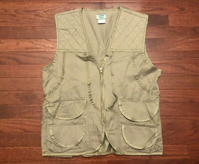 OZARK TRAIL HUNTING VEST MENS MEDIUM TAN HUNTER SHOOTING PADDED SHOULDERS M