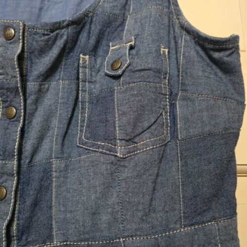 Tommy Hilfiger Sleeveless Patchwork Women Denim Dress Scoop Neck US Size 12 - Picture 4 of 8
