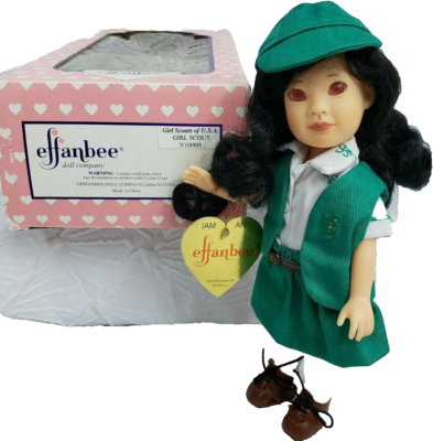 Effanbee Asian Girl Scout Vintage #V1008A Doll Brunette Original