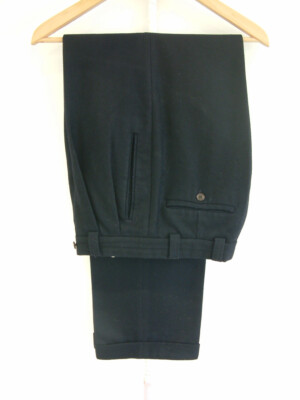 40er JAHRE STIL HOSE..30''..FLANELL..WOLLE..FALTEN..PERMANENT TURN UP'S..JAZZ