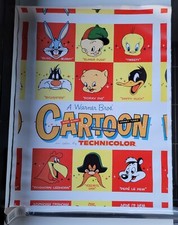 🐥'Warner Bros Cartoon' Canvas Poster -Bugs,Daffy,Tweety,Elmer,Porky,Sylvester🐥