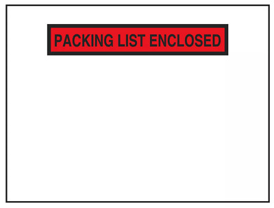 Packing List Envelopes - 4 1  2'' x 6''  U-Line S-8088 Super Stick Qty 100