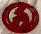 Lodge Red Enameled Cast Iron Rooster Trivet 8” — photo 5