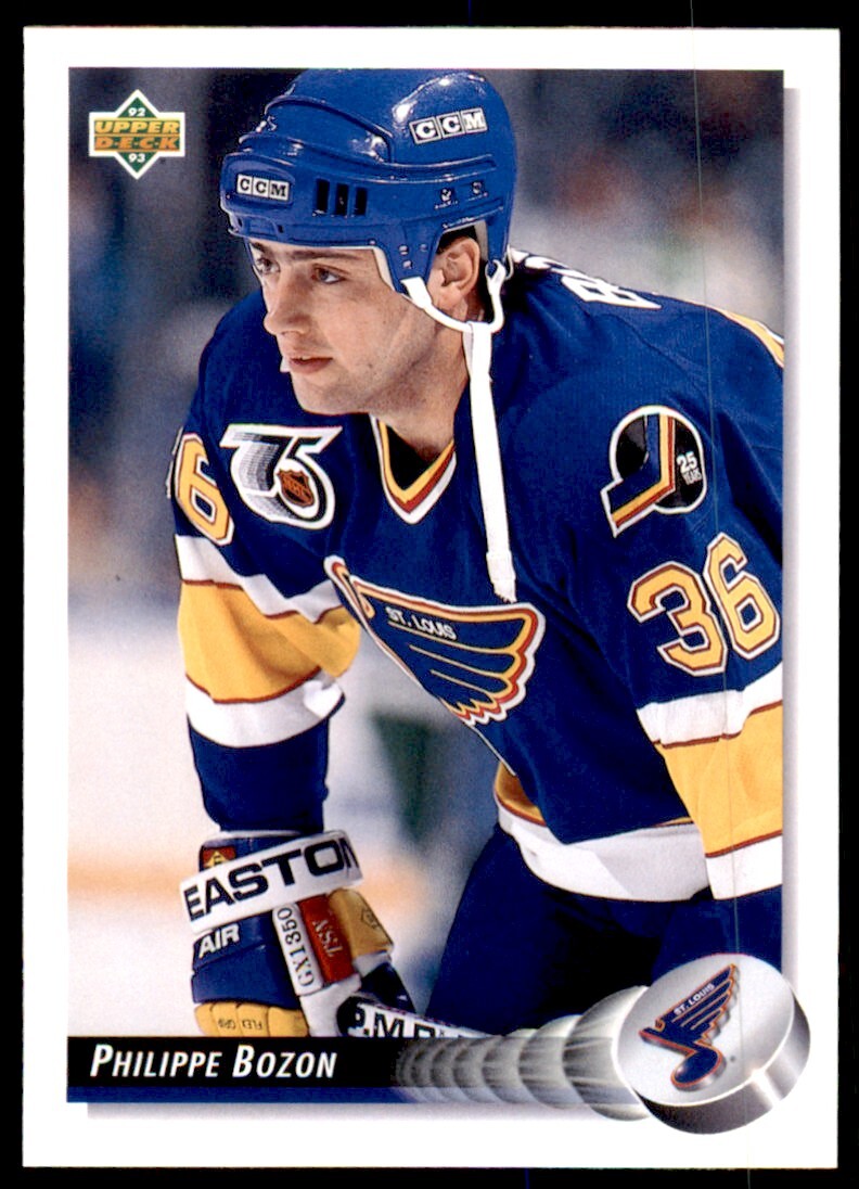 Philippe Bozon 1992-93 Upper Deck #283B St. Louis Blues