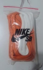 2x Authentic Nike SB Dunk Oval Shoe Laces in Orange/White 2005/2006 NEVER USED