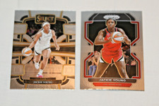 JACKIE YOUNG (2) 2024 SELECT WNBA CONCOURSE #38 2022 PRIZM #7 LAS VEGAS ACES
