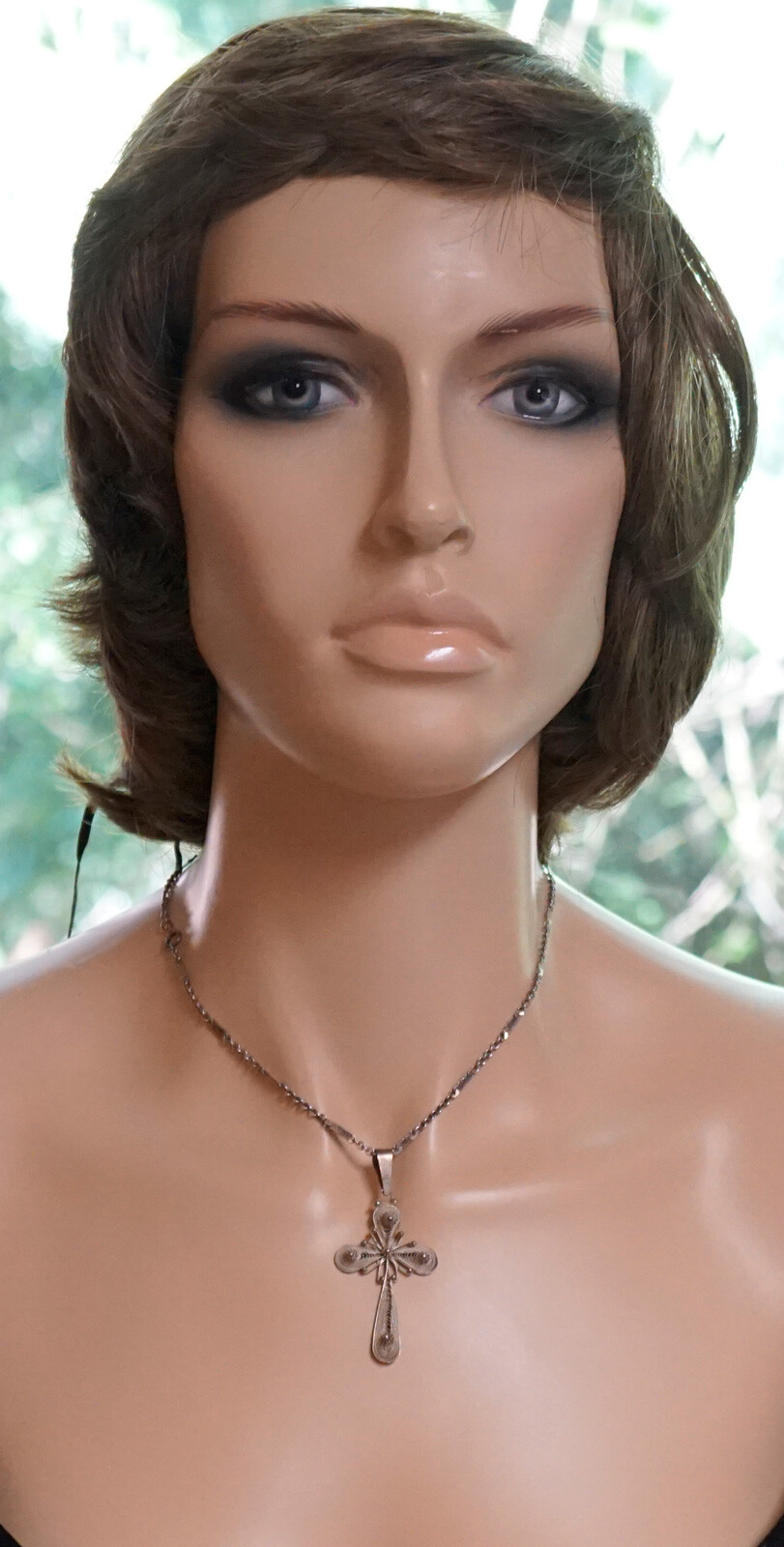 Vintage 925 Solid Silver Twisted Wire Work Filigr… - image 7