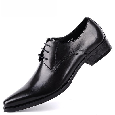 Herren Leder Schuhe Formell Anzugschuhe Oxford Herrenschuhe Schnürschuhe