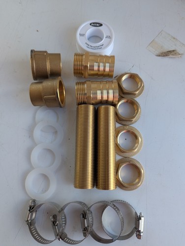 Connettori in ottone per bobine riscaldatore vasca idromassaggio Firetree Metalworks - Foto 9 di 11