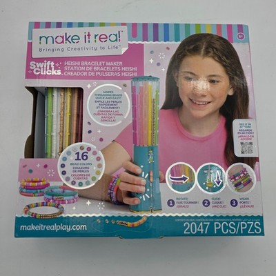 Make It Real: Swift Clicks Heishi Bracelet Maker - DIY Kit, Create 23 Bracelets