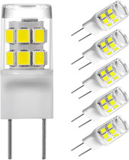 G8 LED Light Bulb, G8 GY8.6 Bi-Pin Base, 3W 120V 20W 35W Halogen Replacement Bul