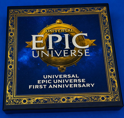 Epic Universe Limited Edition First Anniversary One Year Boxed Medallion Coin