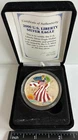 2000 US Liberty Silver Eagle Coin Painted with COA