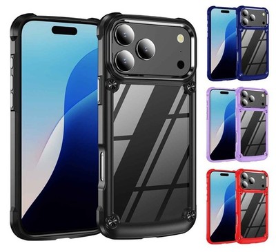 For Apple iPhone 17 Pro - Crystal Clear ShockProof Impact Armor Cover Case