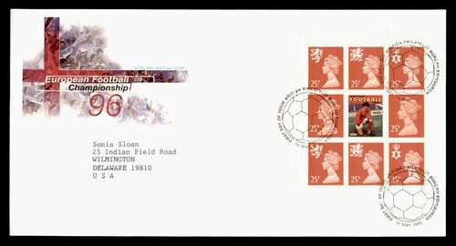 DR WHO 1996 GB FDC SOCCER WORLD CUP SHEET M77209